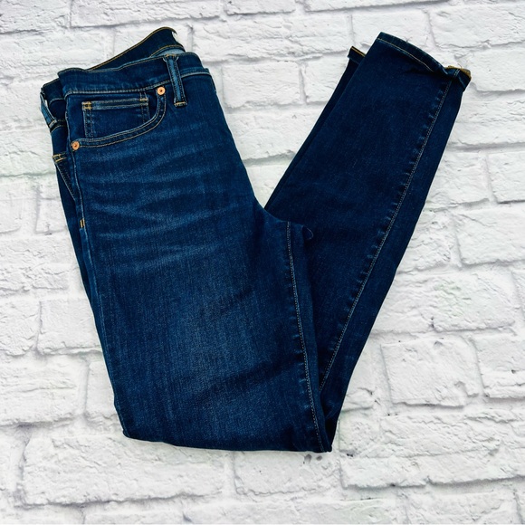 Madewell Denim - Madewell Women's 9" Mid Rise Skinny Jeans Size 27 Dark Wash Stretch